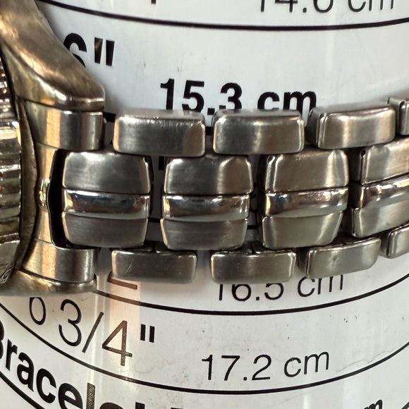 Fossil Blue Watch Unisex Diving Classic Silver Tone Stainless Steel new battery - Picture 7 of 8